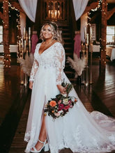 long sleeves wedding dress